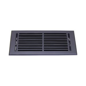Cast Aluminum Floor Register 6x14 Black