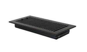 Cast Aluminum Floor register vent 6x12 inches black side - model Express