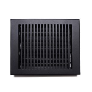 Cast Aluminum Floor Register 8″X10″- Model Rock- Black