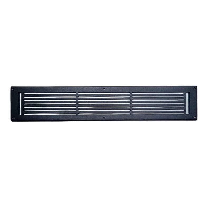 Cast Aluminum cold and hot air return vent grille 4x30 black