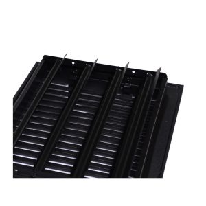 Cast Aluminum Floor Register 8″X10″- Model Rock- Black 4