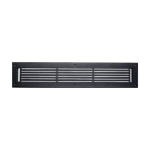3x24 Floor Vent Register cover- cast Aluminum- Black