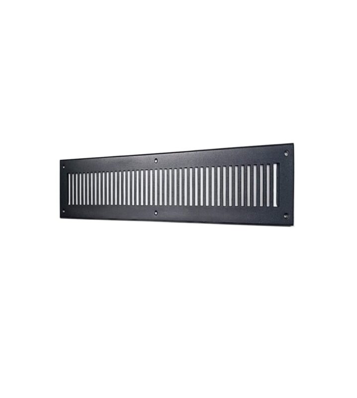 Wall and ceiling cold air return grille 3x24 cast aluminum HVAC Side Profile