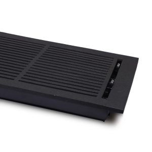 Cast Aluminum Floor Register 8"X14"- Model Express- Black
