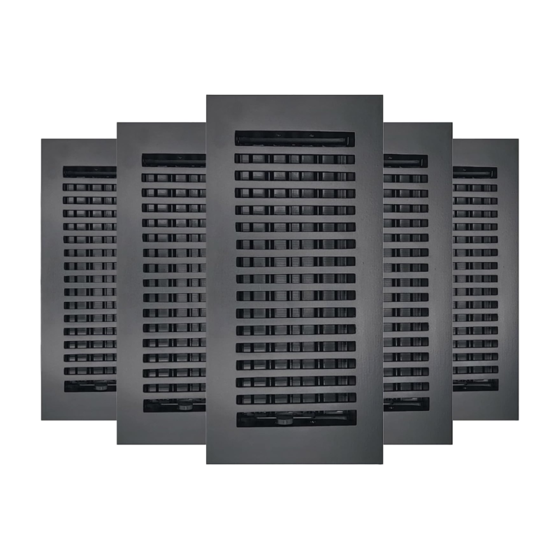 caststo contemporary design floor vent cover, floor register 4x10 5 pack