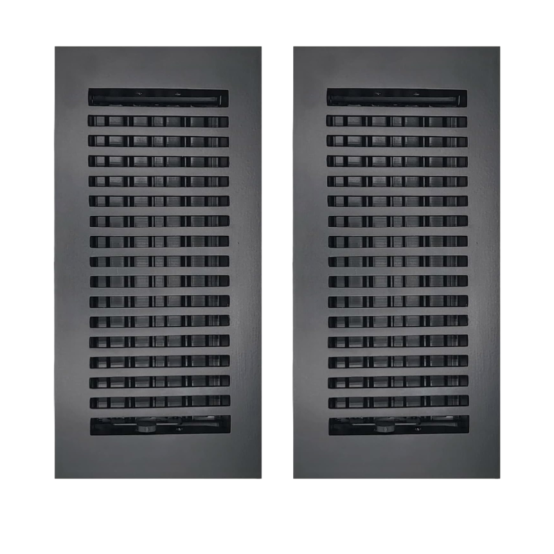 caststo contemporary design floor vent cover, floor register 4x10 2 pack