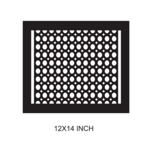 flooring grates 12x14 inches hVAC, Size chart front look