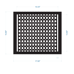 Cast Aluminum Vent Cover | Floor Register 14"x16"-Oval