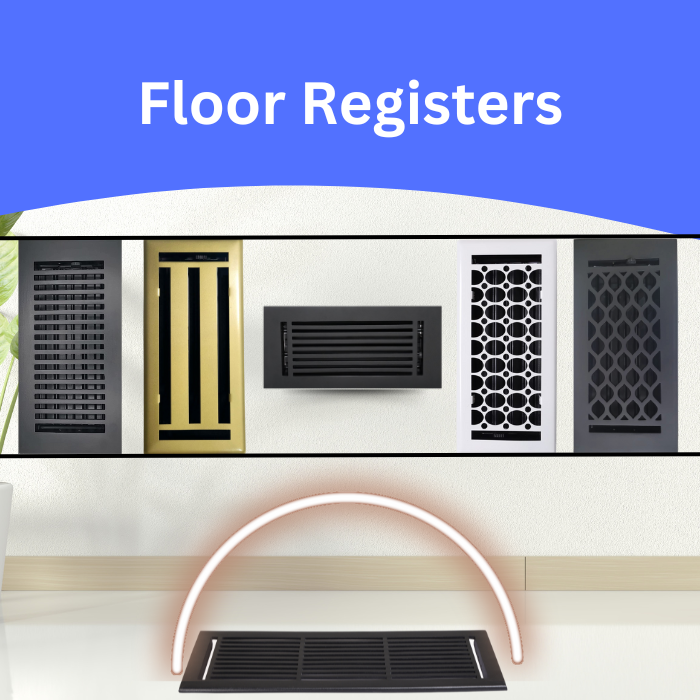 Different designs of Floor Register with metal damper for modern and Contemporary House in Canada and USA, Free Shipping