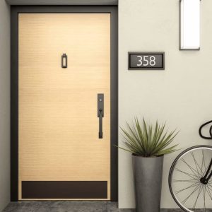 Modern Metal Ring Door Knocker- Black