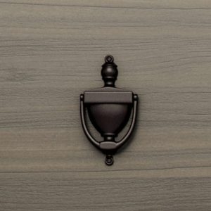 Classic Metal Ring Door Knocker- Black