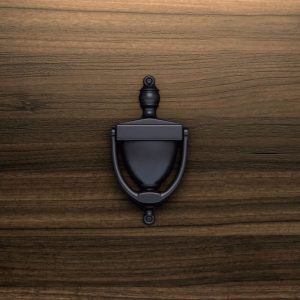 Classic Metal Ring Door Knocker- Black