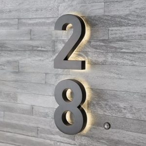 Number -7, Modern Backlit House Number-6″