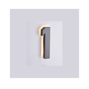 6 inches modern Backlit house Number 1