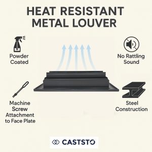 All Metal Steel Louver For 10 inches duct opening