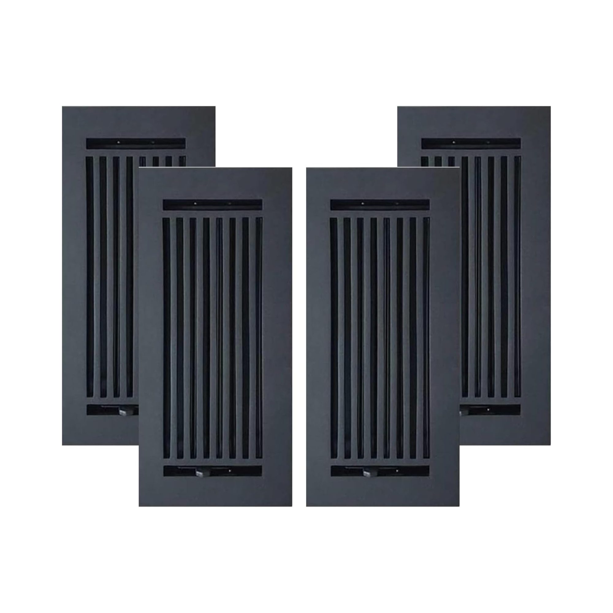 Cast Aluminum Floor Vent Cover 4"x10"- Pack of 4, Model- Express Cast Aluminum Floor Vent Cover 4"x10"- Pack of 4, Model- Express