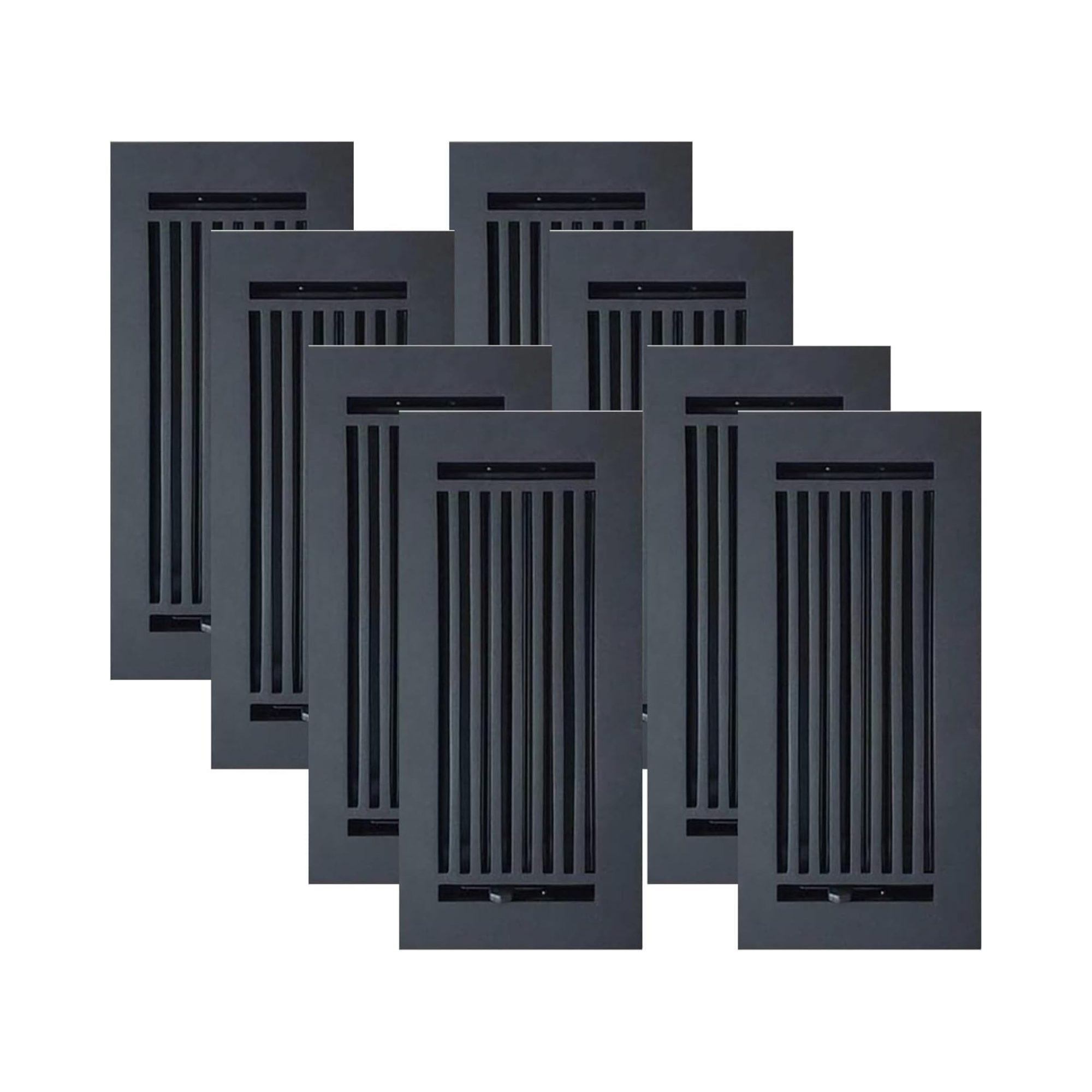 Cast Aluminum Floor Vent Cover 4"x10"- Pack of 8, Model- Express Cast Aluminum Floor Vent Cover 4"x10"- Pack of 8, Model- Express